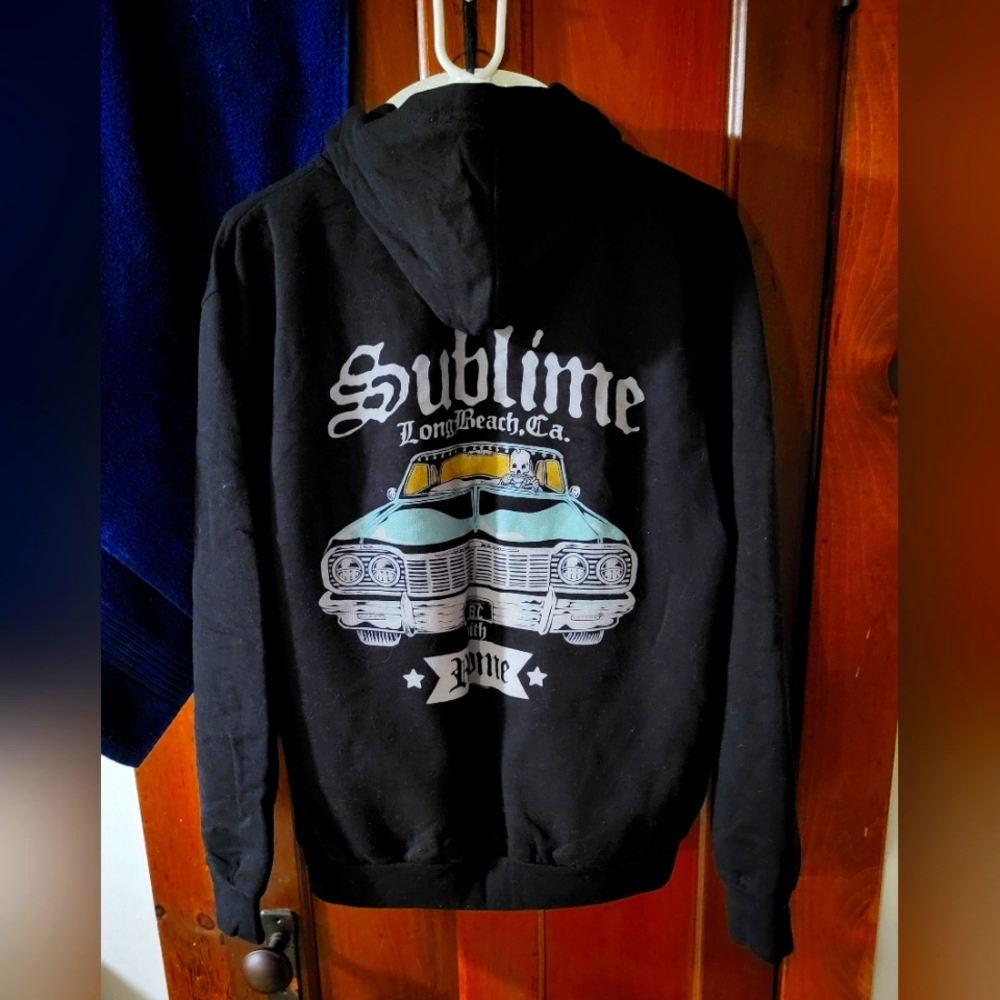 Sublime rare full zip hoodie, unisex size medium. NWOT.